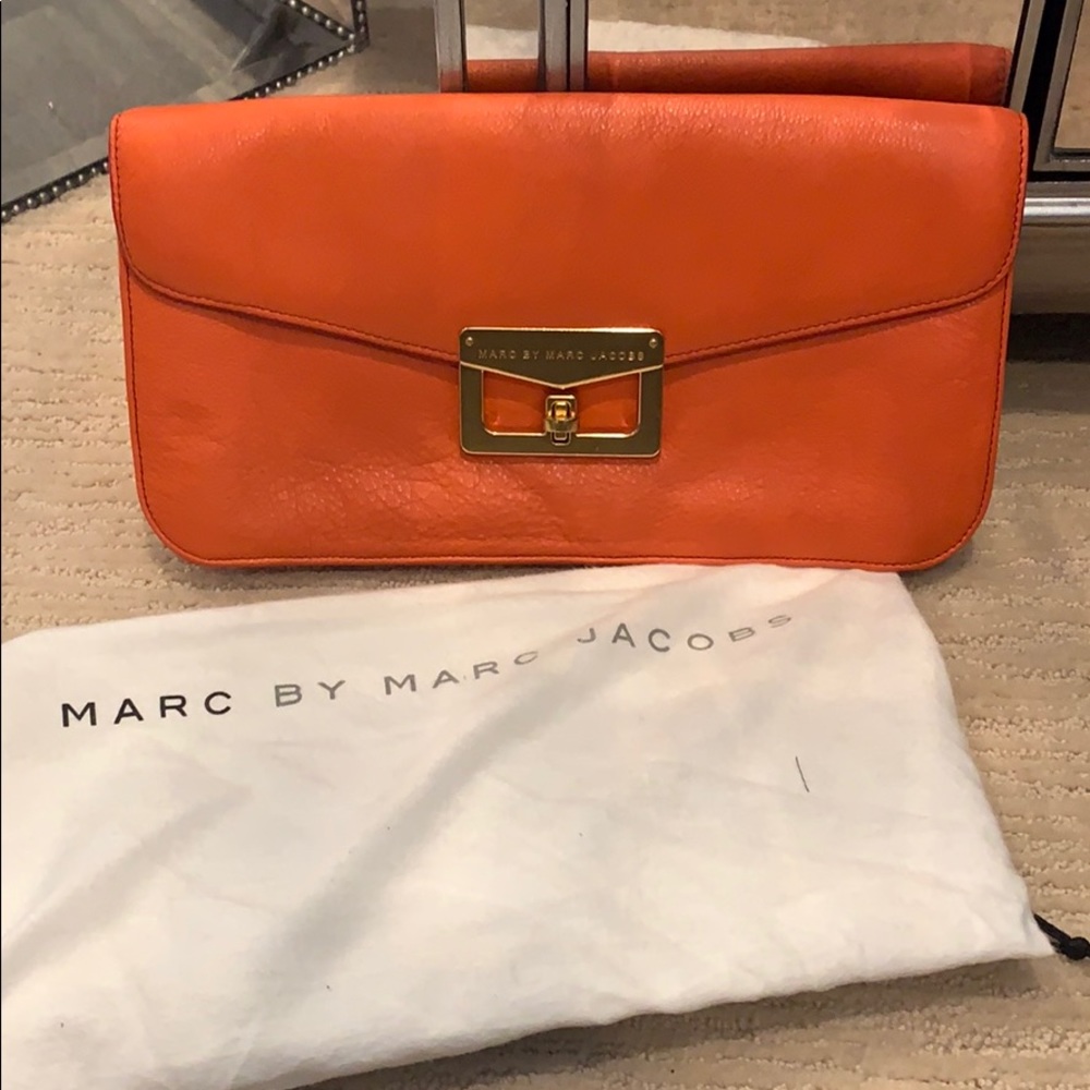 Marc by Marc Jacobs orange clutch